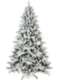White Christmas Treemixed Flocked Tree (Option: 7ft PE PVC)