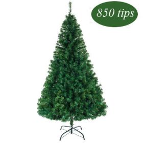 5.5FT Artificial Christmas Tree, Unlit Premium Hinged Spruce Xmas Tree With Solid Metal Stand, For Outdoor And Indoor Decor (Option: As Pictures)