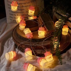 Christmas Santa Head Lights 9.8Ft 20 LED Lights Xmas Tree String Lights (style: STYLE 2)