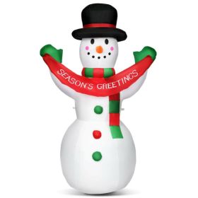 Christmas Inflatable Decoration for Front Yard Lawn Garden (Color: White, Type: Christmas Decor)