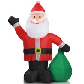 Christmas Inflatable Decoration for Front Yard Lawn Garden (Color: Red, Type: Christmas Decor)
