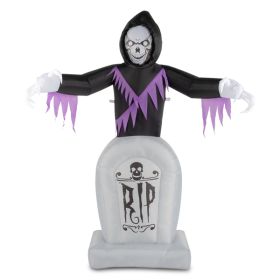 Grim Reaper And Grave, Halloween Inflatable Decoration 12V (Option: Grim Reaper and Grave)